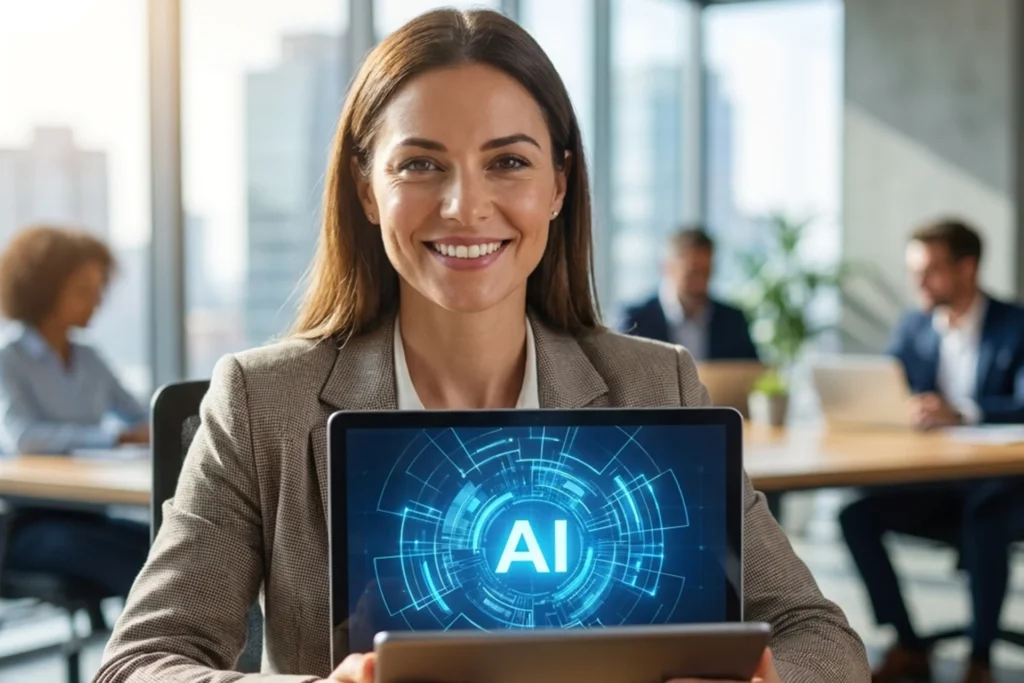 AI assistant online streamlining tasks and improving efficiency in modern workplace environments
